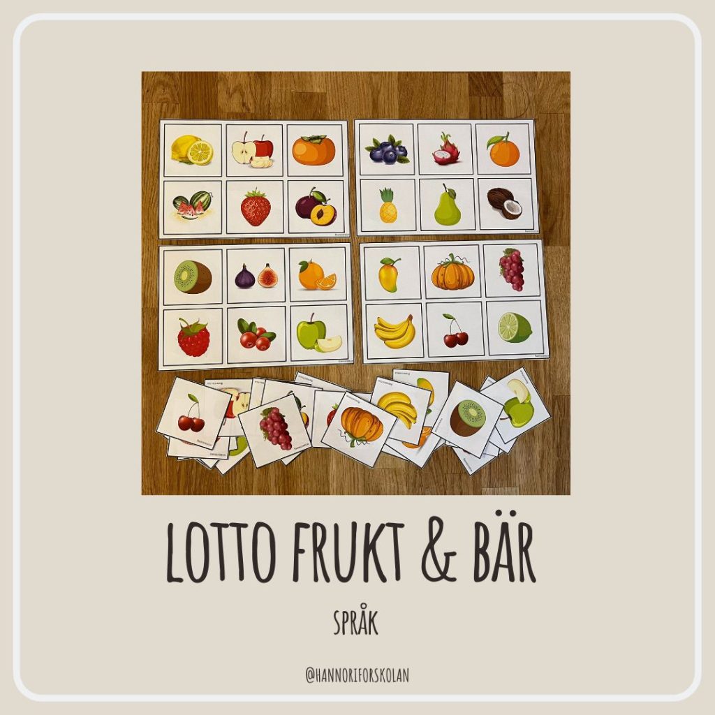 Lotto frukt & bär