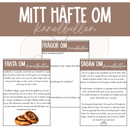 Mitt häfte om kanelbullen