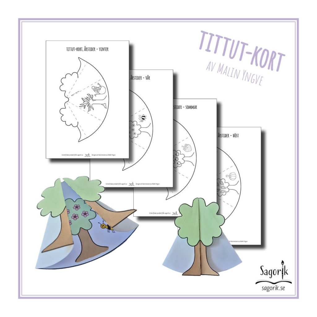 Tittut-kort Årstiderna