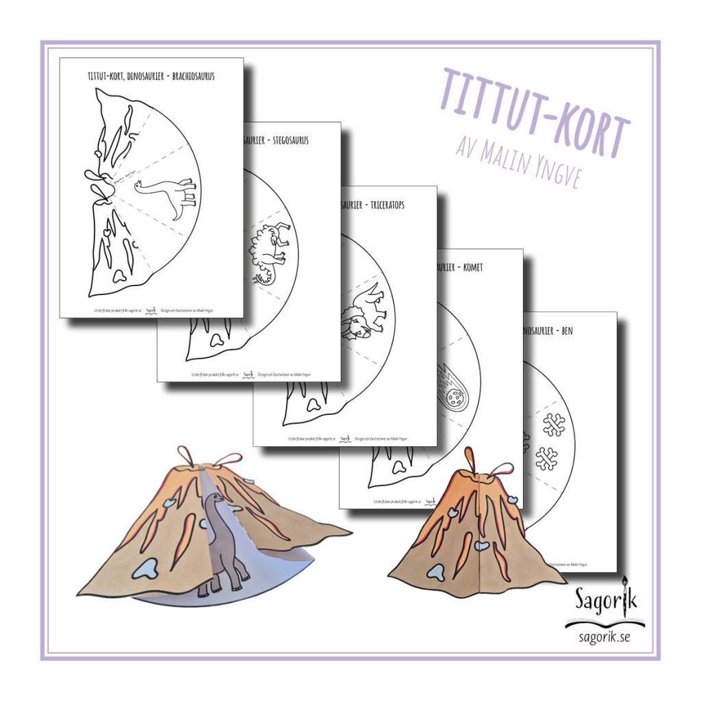 Tittut-kort Dinosaurier