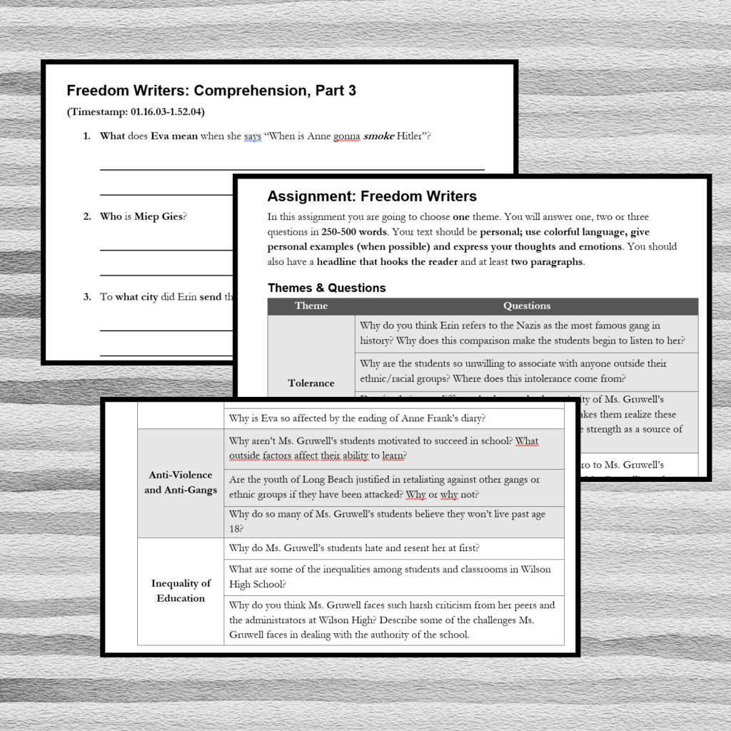 Arbetsområde: Freedom Writers