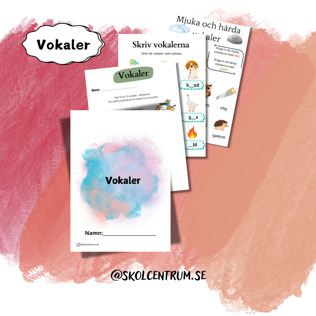 Vokaler – arbetshäfte