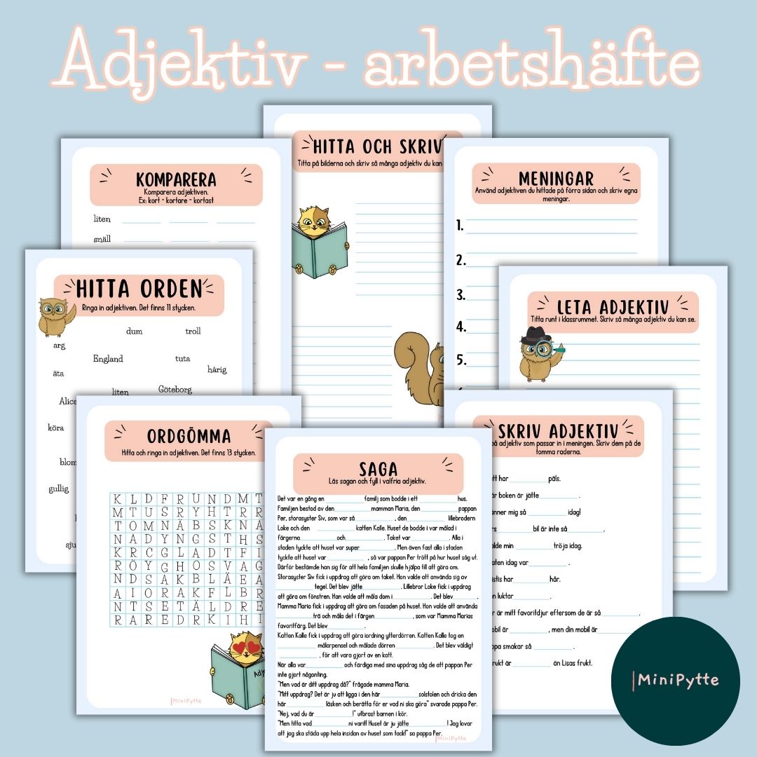 Adjektiv - arbetshäfte