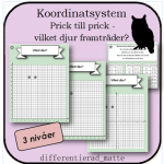 Koordinatsystem – prick till prick- vilket djur framträder – uggla - bild 1