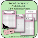 Koordinatsystem – prick till prick- vilket djur framträder- fjäril - bild 1