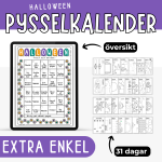 Pysselkalender halloween- 31 dagar (extra enkel) - bild 1
