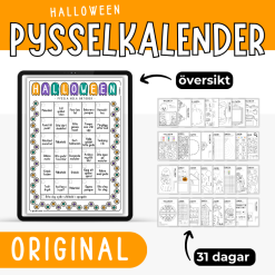 Pysselkalender halloween- 31 dagar (original)