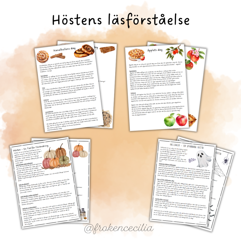 Hösten- faktatexter & frågor