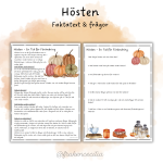 Hösten- faktatexter & frågor - bild 4