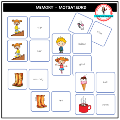 Memory - motsatsord - svenska