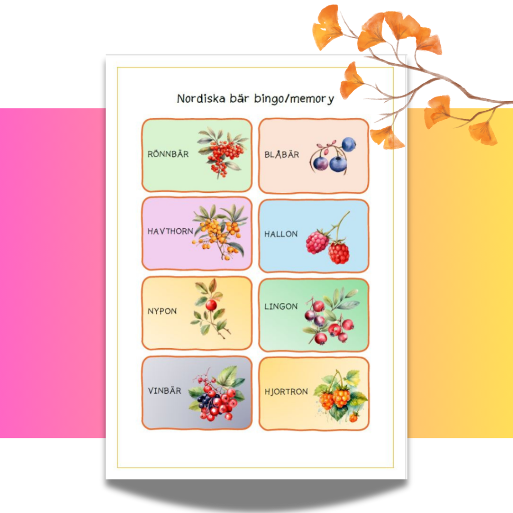 Nordiska bär memory
