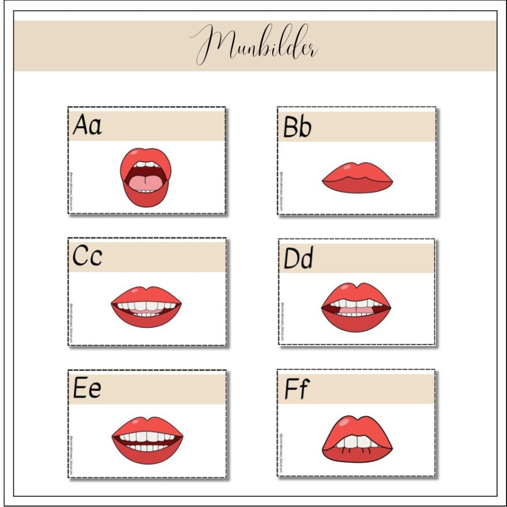 Språkljud munbilder