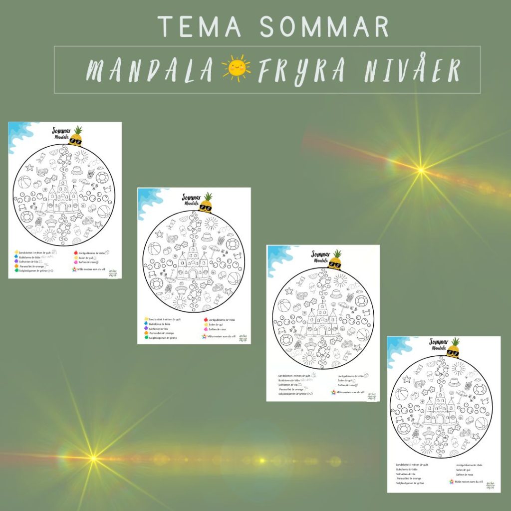 Mandala sommar fyra nivåer