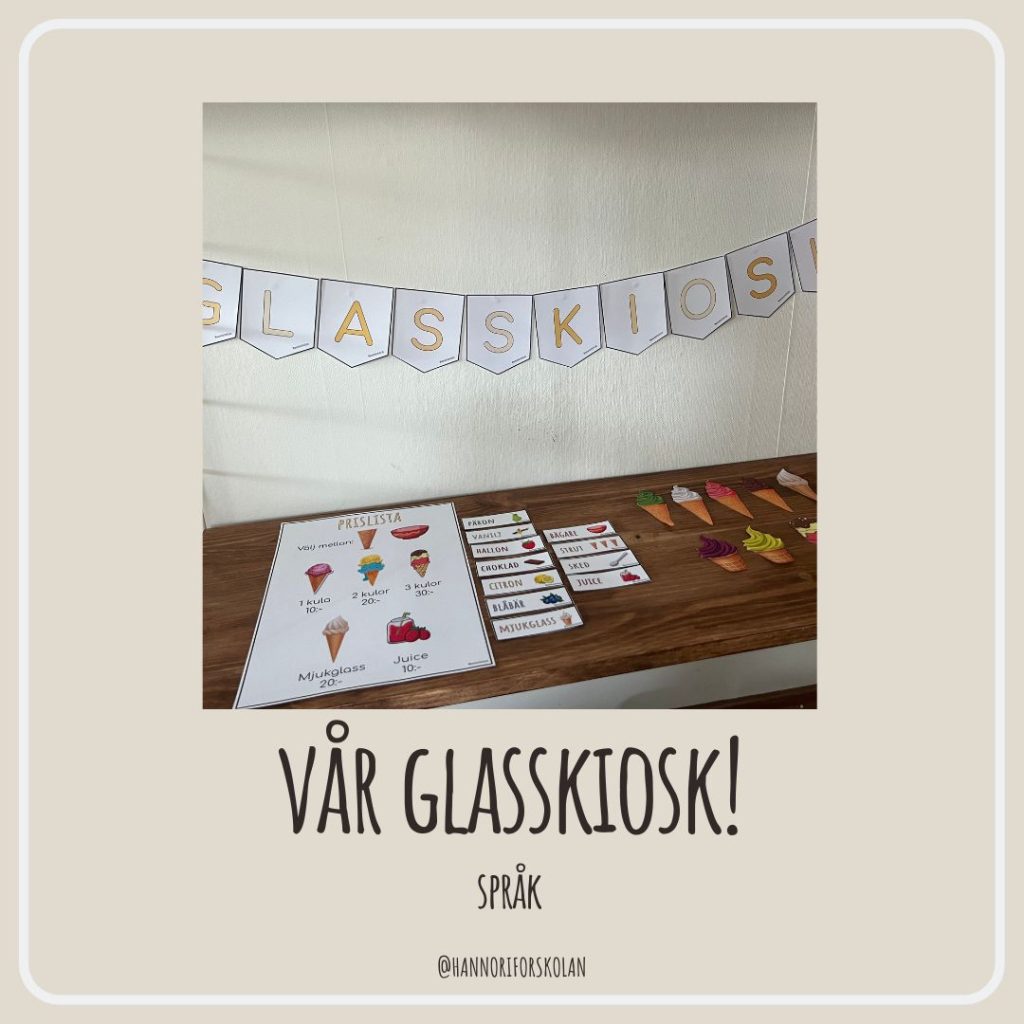 Vår glasskiosk!