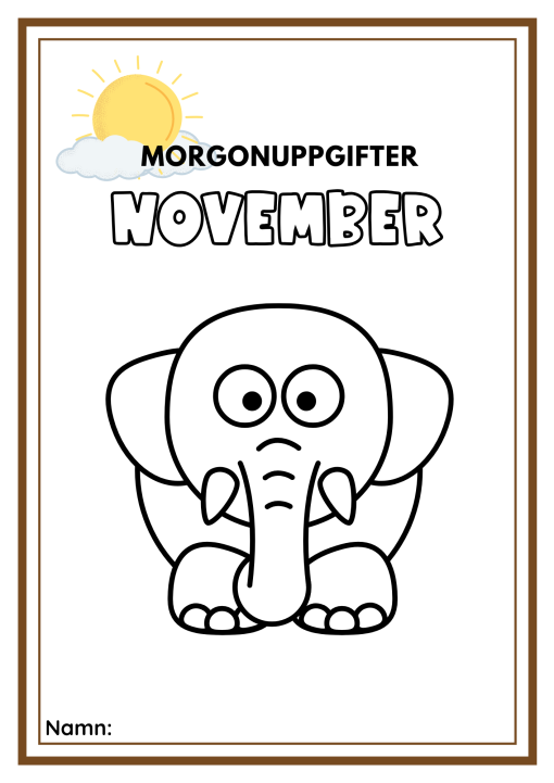 Morgonuppgifter november -24