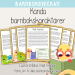 Faktatexter om barnbokskaraktärer – Läsförståelse – Barnboksveckan - bild 1