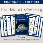 Arbetshäfte bokstäver och siffror – tema Dinosaurier - bild 1