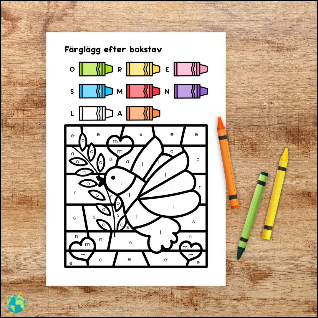Färglägg efter bokstav - FN
