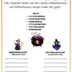 Halloween-häfte (blandade uppgifter för åk 2-3) - bild 7