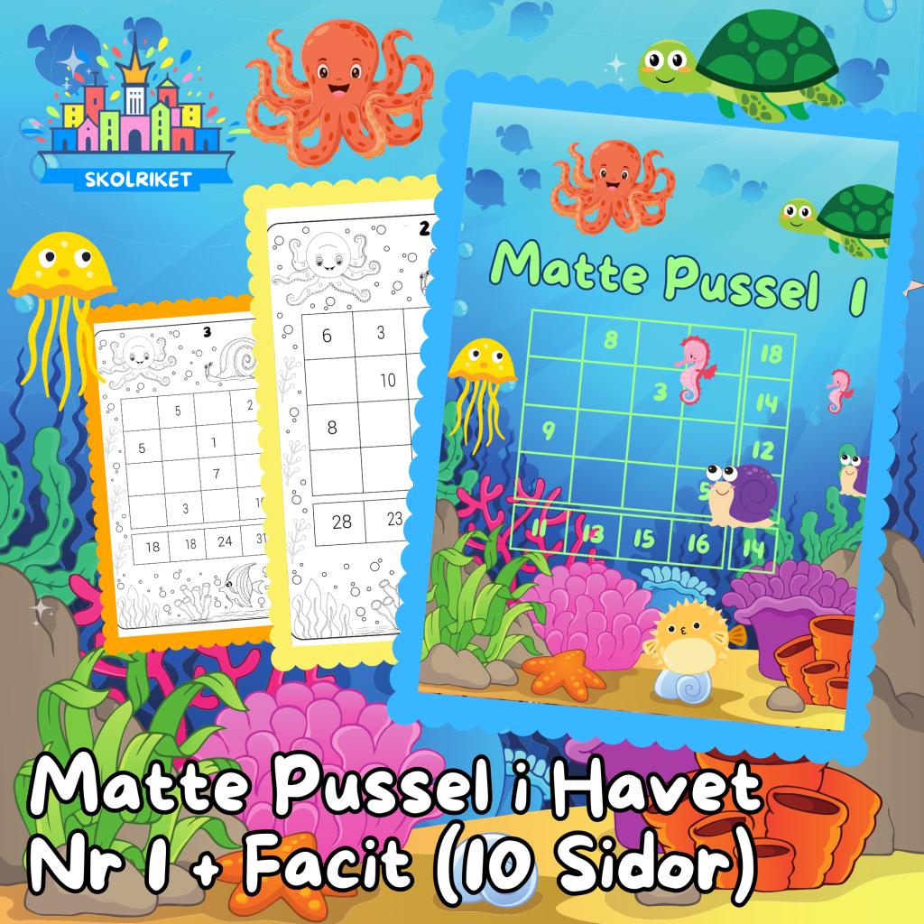 Matte Pussel i Havet Nr 1