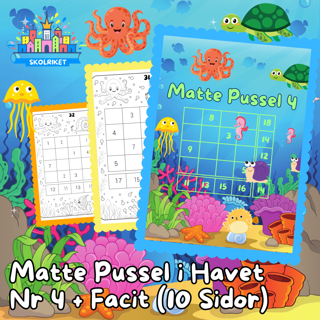 Matte Pussel i Havet Nr 4