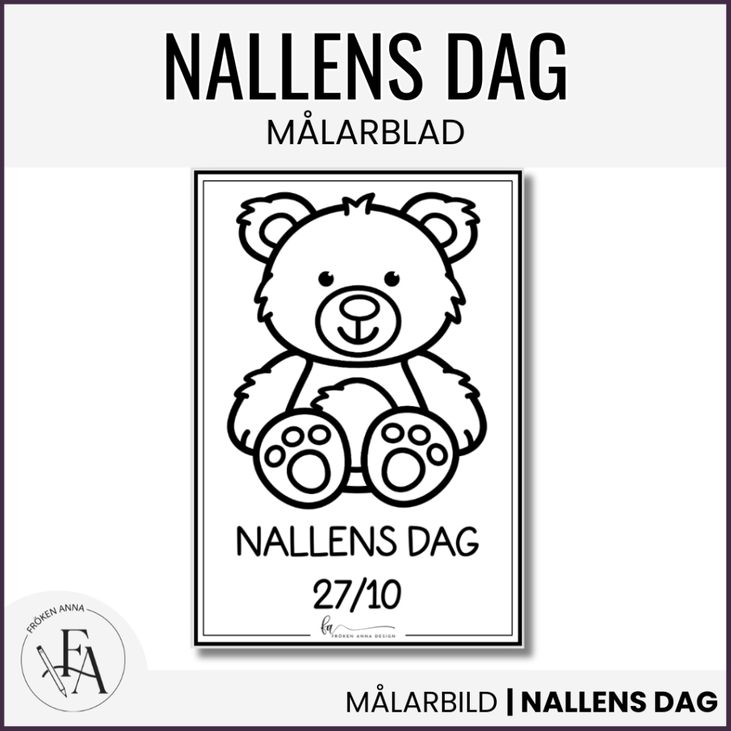 Målarbild: Nallens Dag 27/10