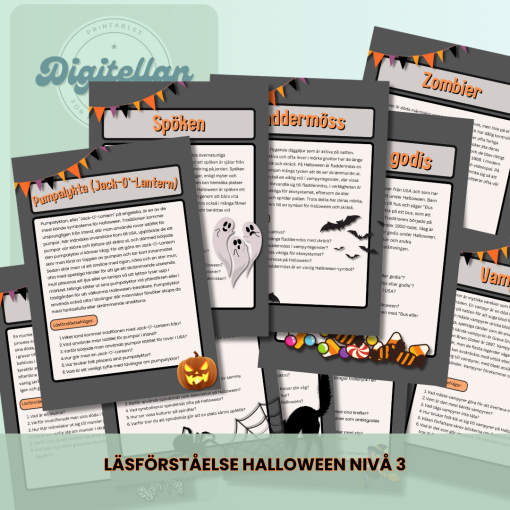 Läsförståelse Halloween Nivå 3