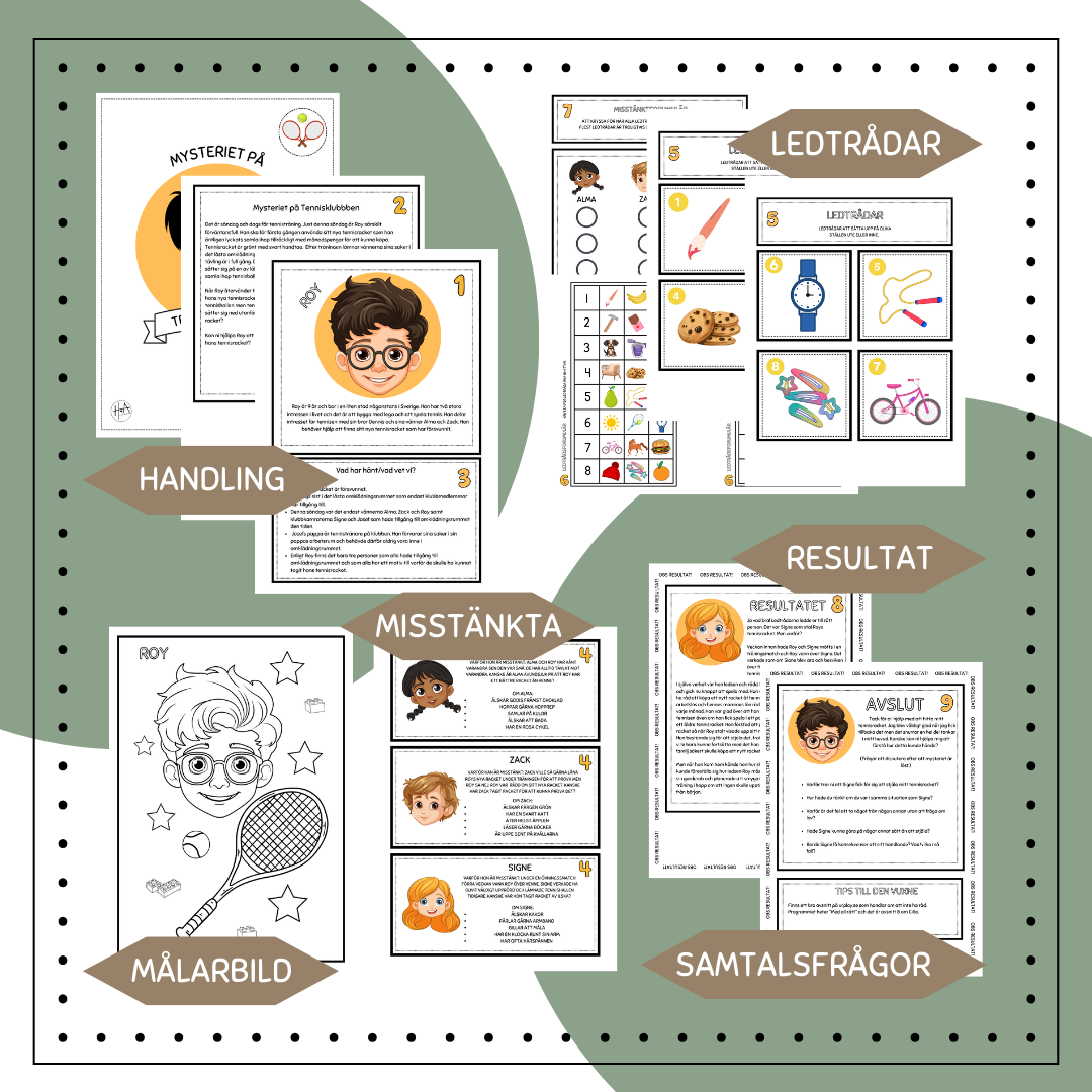 Mysteriet på tennisklubben (Värdegrund)