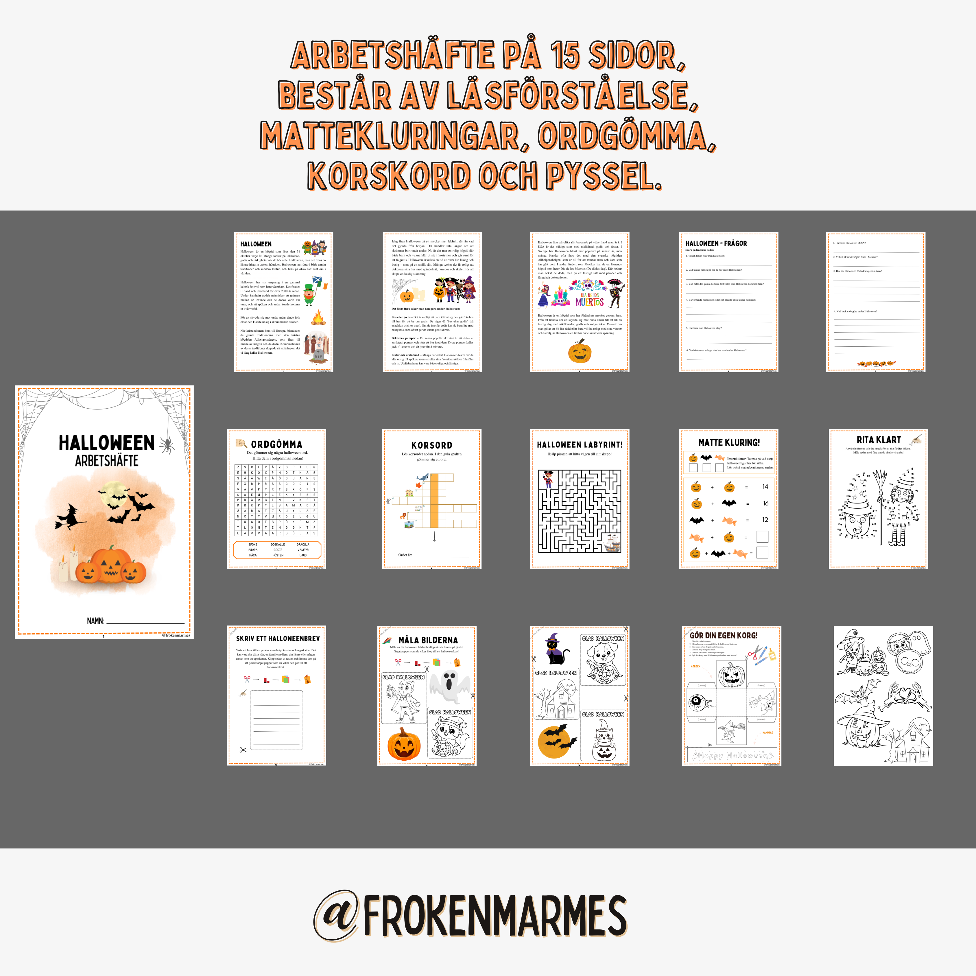 Halloween - Arbetshäfte