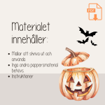 Halloween – Pysselpaket bygg 3D Fladdermus och pumpa - bild 2