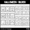 Halloween - bilder att färglägga - 34 st