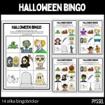 Halloween bingo – 14 bingobrickor - bild 2