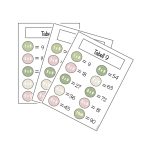 Mattespel: Multiplikation – 9:ans tabell med tema ”djur i Asien” - bild 3