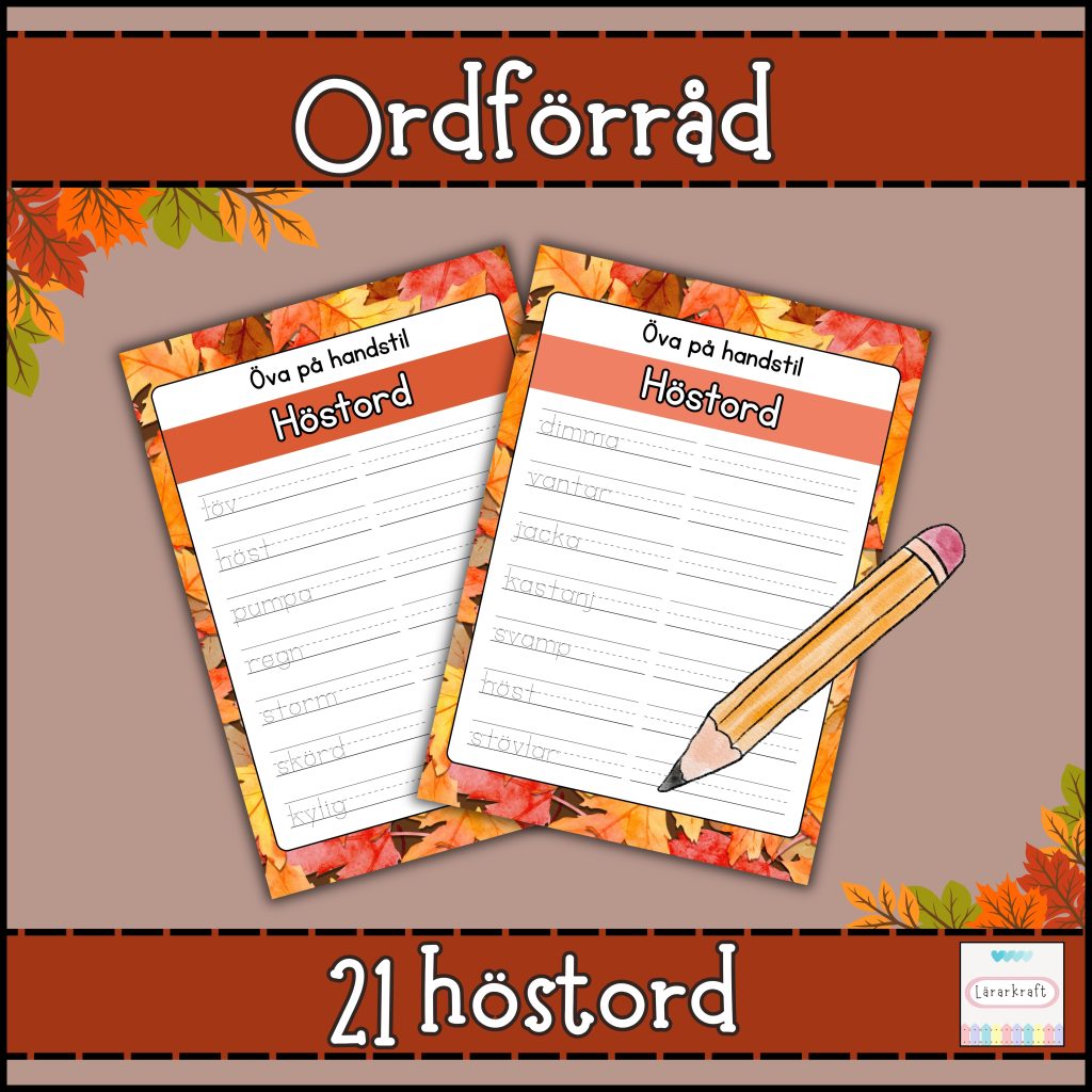 Öka ordförrådet (21 höstord)