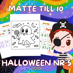 Matte till 10 Halloween Nr 5 Arbetsbok 10 Sidor
