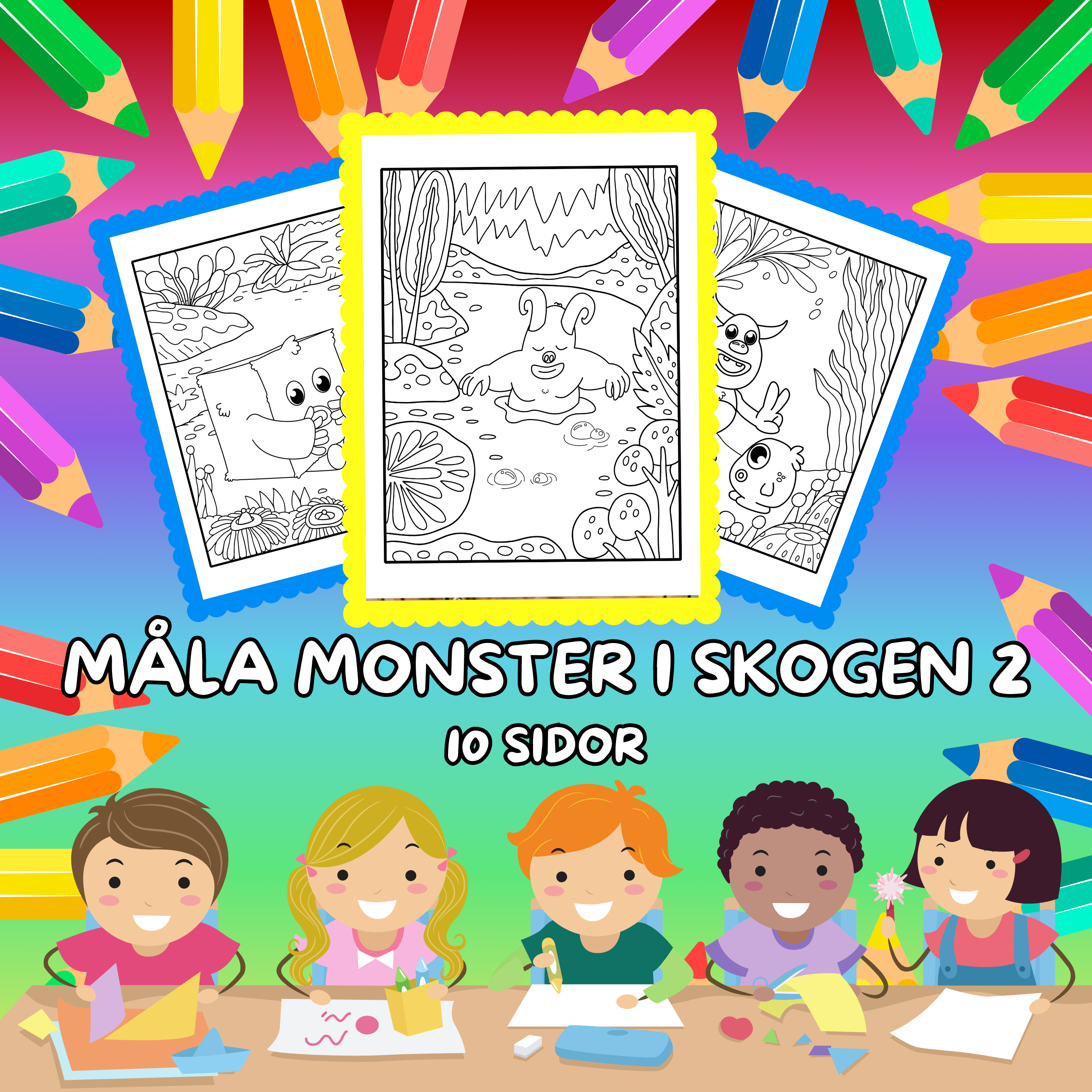 Måla Monster i Skogen Nr 2