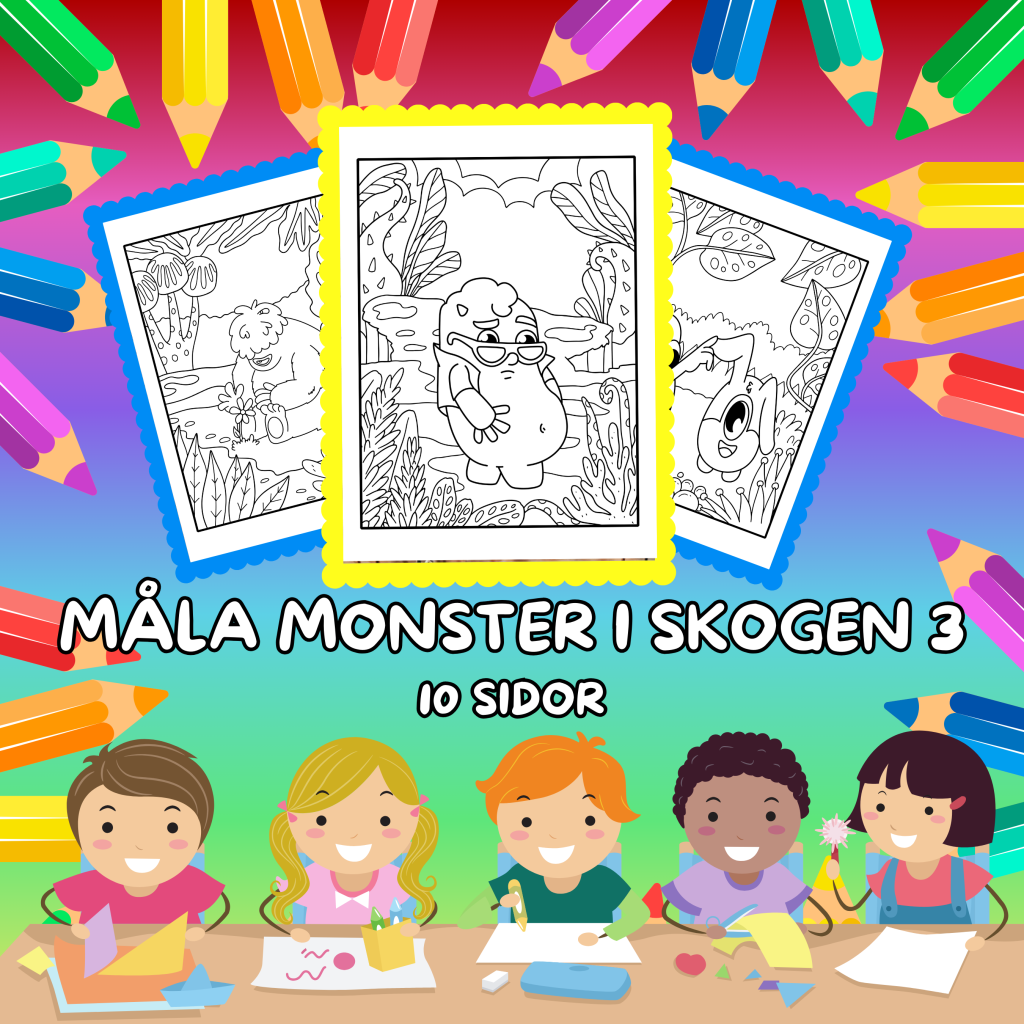 Måla Monster i Skogen Nr 3