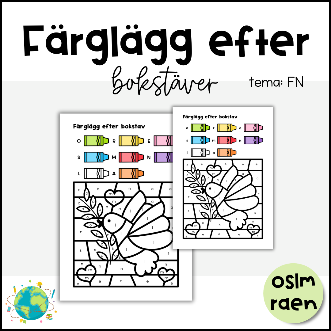 Färglägg efter bokstav - FN