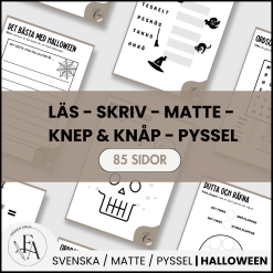 STORA Halloweenhäftet | Aktivitetsbook Hallowen (85 SIDOR)