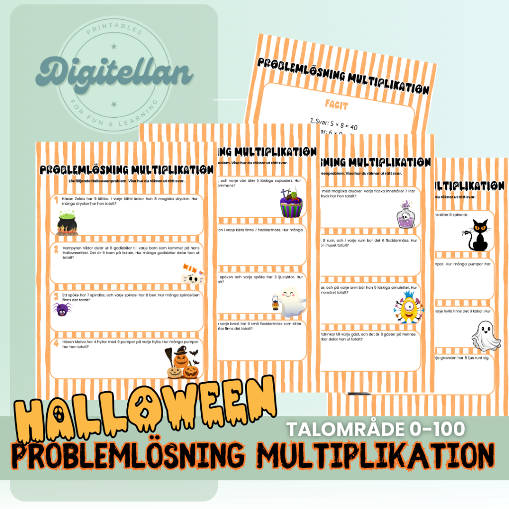 Problemlösning Multiplikation – Halloween