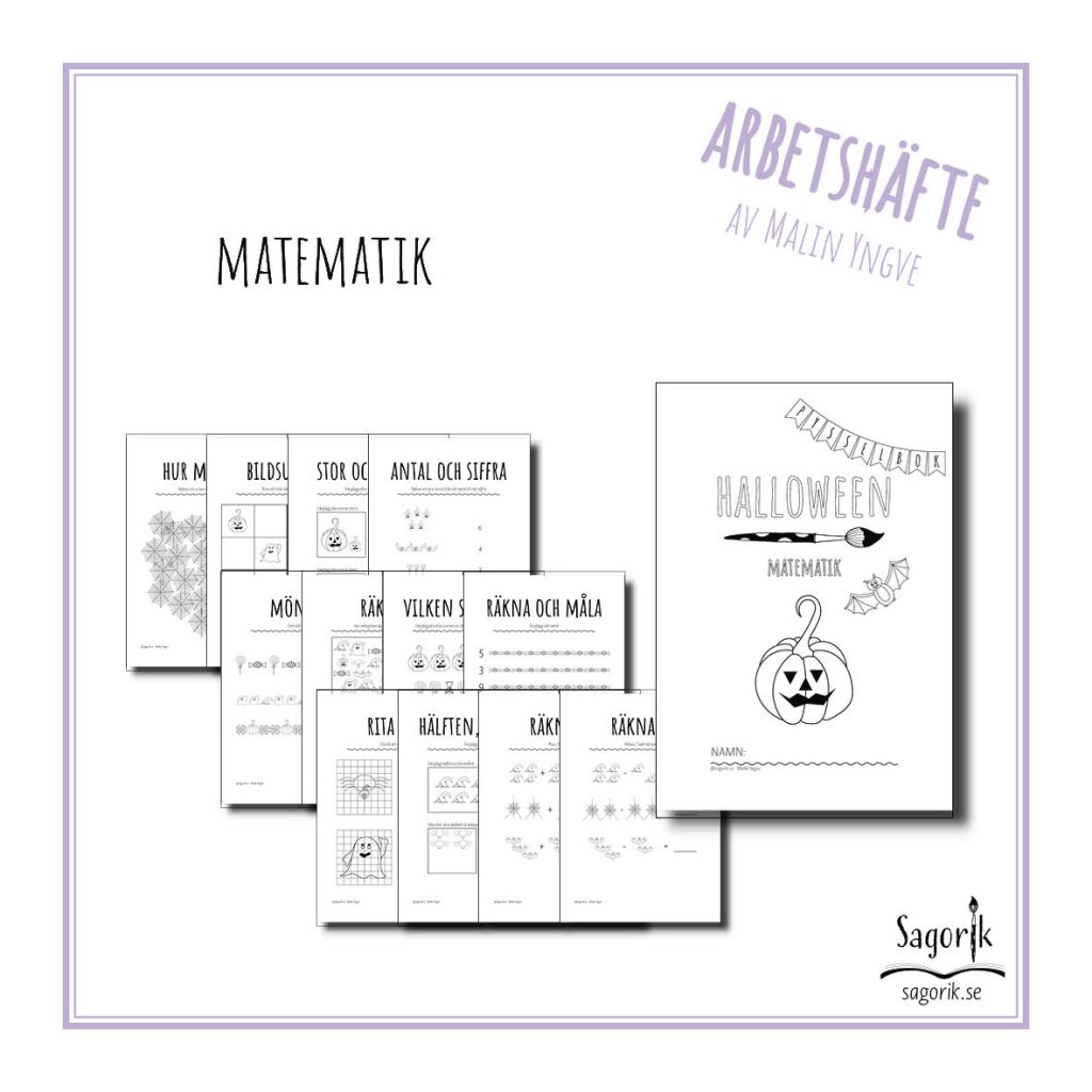 Arbetshäfte halloween matematik