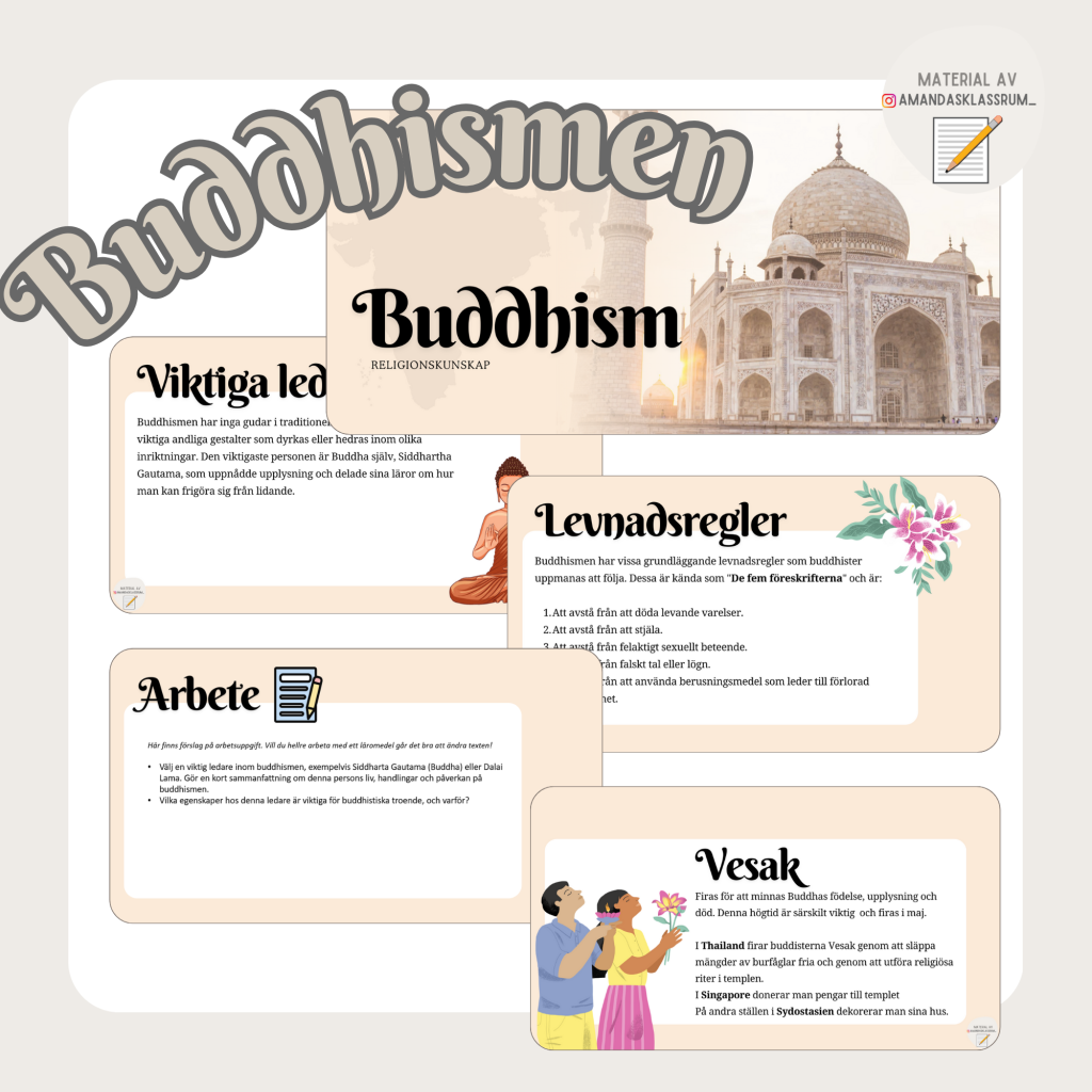 Arbetsområde: Buddhismen