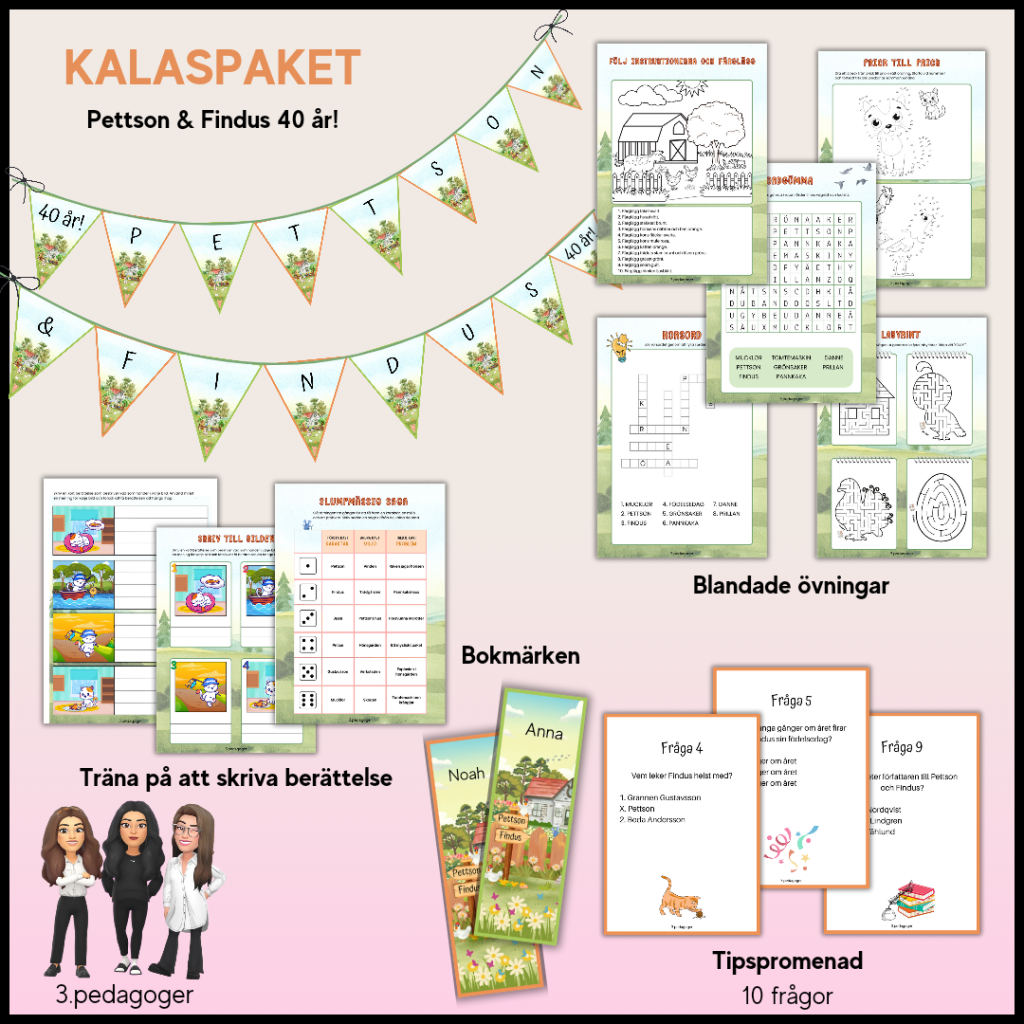 Pettson & Findus 40 år – Kalaspaket