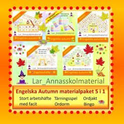 Engelska Autumn materialpaket 5 i 1