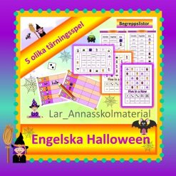 Engelska Halloween 5 olika spel