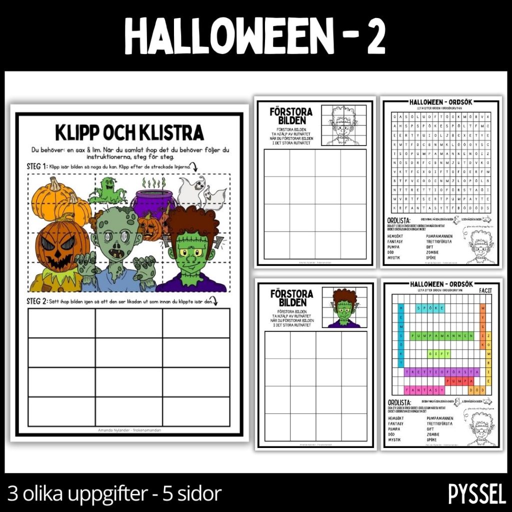 Halloween – 2 – materialpaket