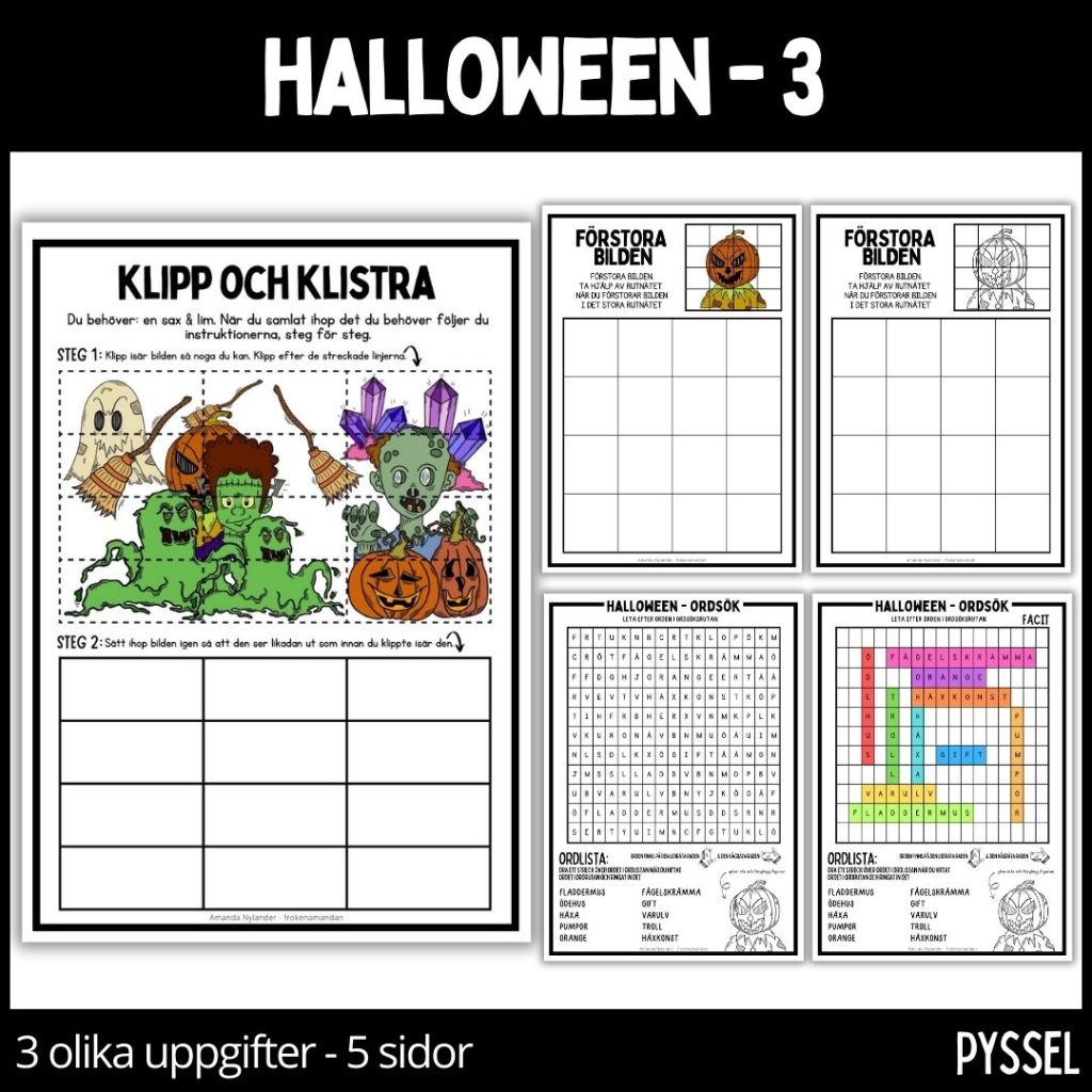 Halloween – 3 – materialpaket