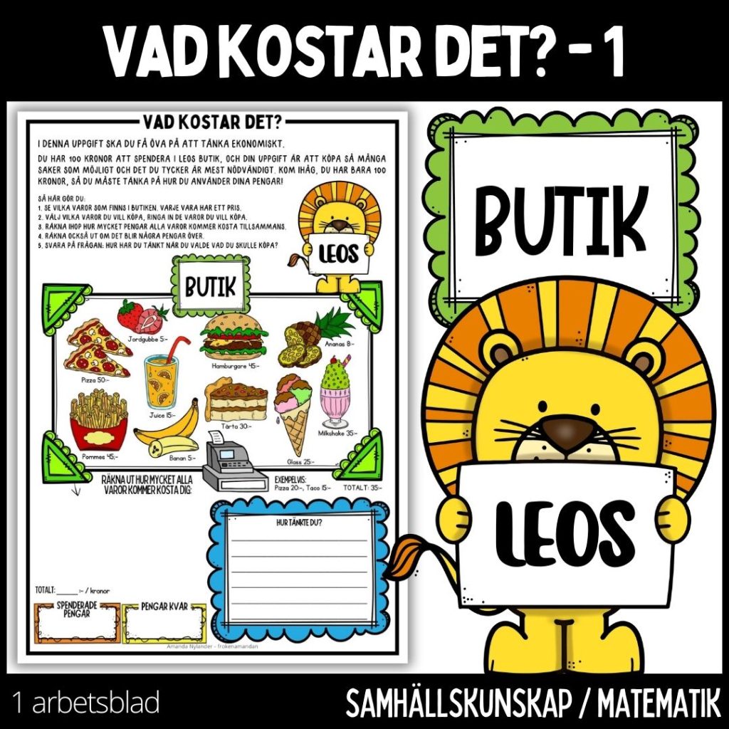 Vad kostar det? – 1
