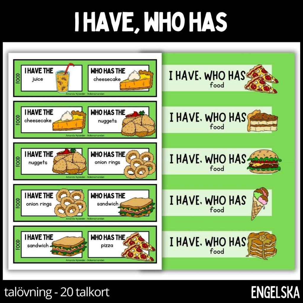 I have, who has domino – food