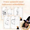 Träna symmetri - halloweenbilder